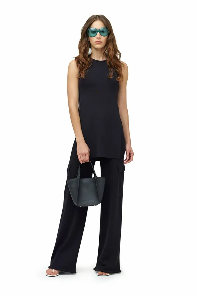 Women Simon Miller Bottoms Knits By Cargo Jabber Pant Black Women Simon Miller Bottoms Knits By Cargo Jabber Pant Black