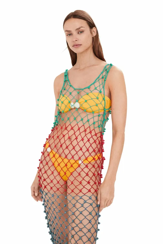 Women Simon Miller Dresses Sm X Mango Crochet Riri Dress Multi Stripe Women Simon Miller Dresses Sm X Mango Crochet Riri Dress Multi Stripe