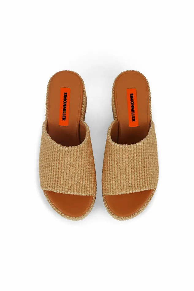Women Simon Miller Platforms Blackout Platform Natural Raffia Women Simon Miller Platforms Blackout Platform Natural Raffia