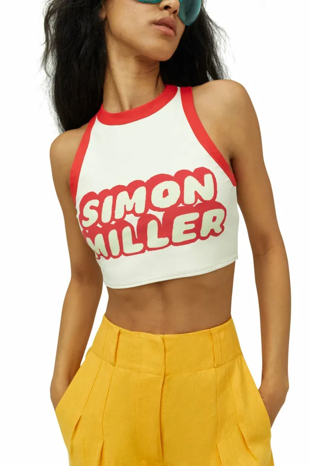 Women Simon Miller Swim Dibby Swim Tank Cherry Dibby Graphic Women Simon Miller Swim Dibby Swim Tank Cherry Dibby Graphic