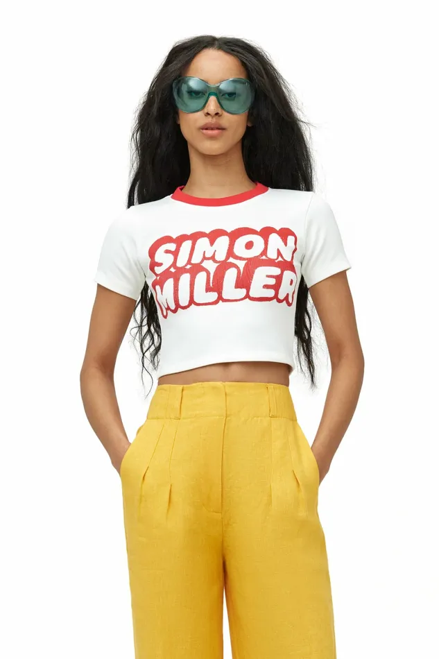 Women Simon Miller Tees Dibby Tee Peppermint Dibby Graphic Women Simon Miller Tees Dibby Tee Peppermint Dibby Graphic