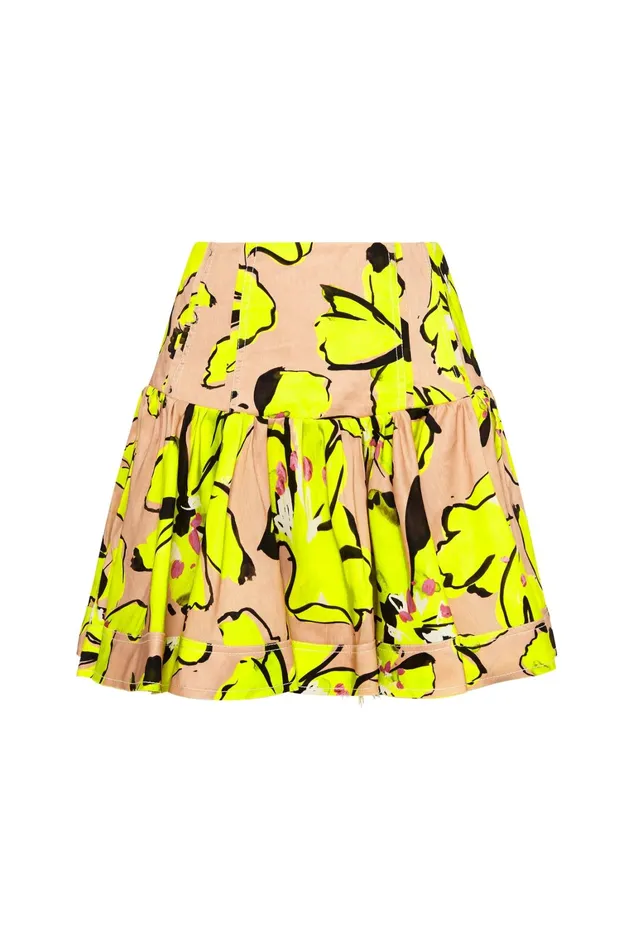 Women Skirts Aje Pelicano Citrus Bloom Mini Skirt Citrus Bloom