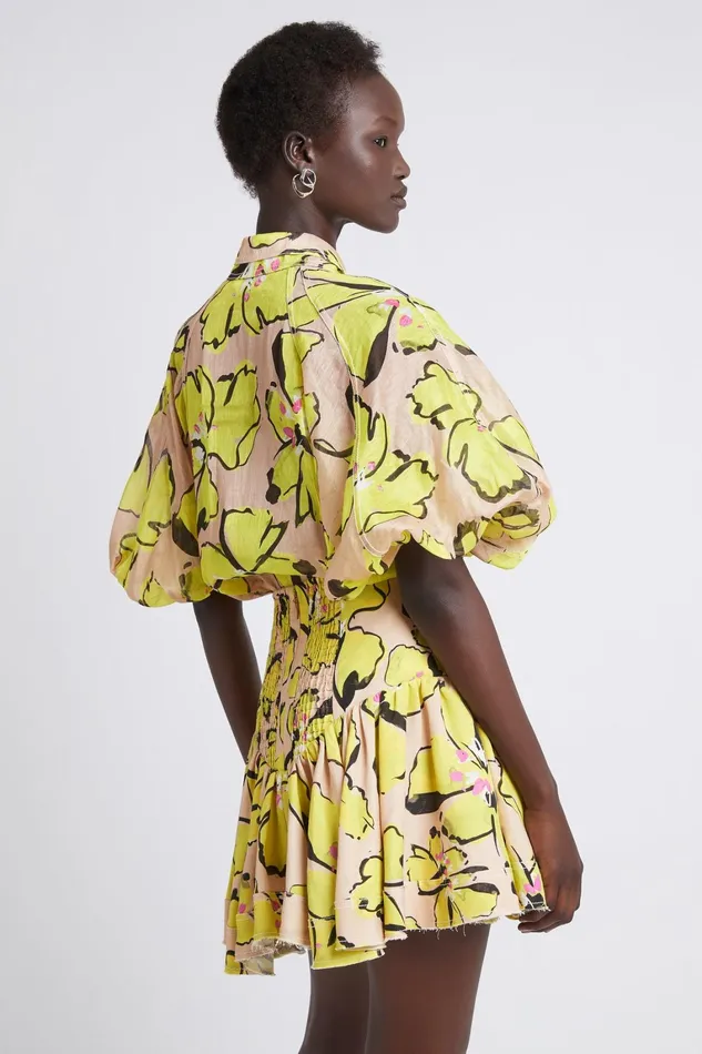 Women Skirts Aje Pelicano Citrus Bloom Mini Skirt Citrus Bloom