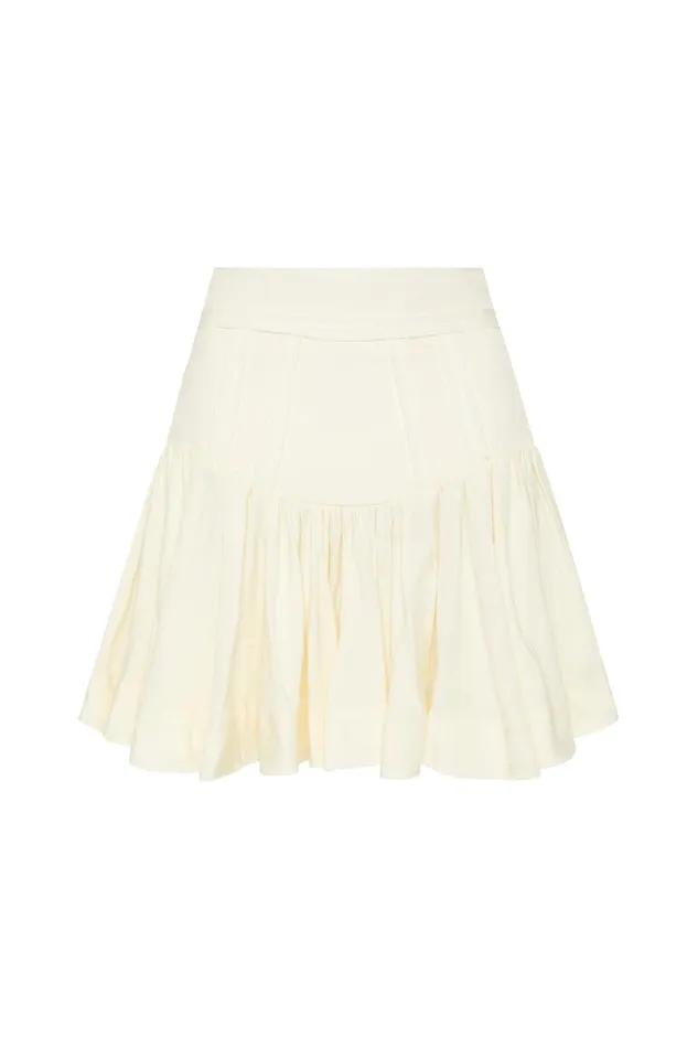 Women Skirts Aje Reverb Flip Mini Skirt Ivory