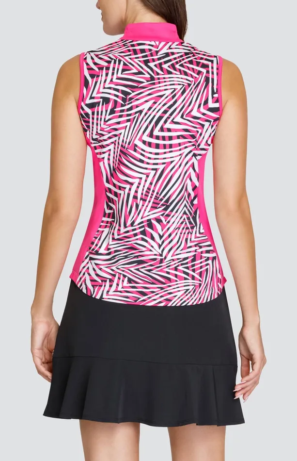 Women Sleeveless Tail Activewear Layton Top 8211 Luxuriant Foliage