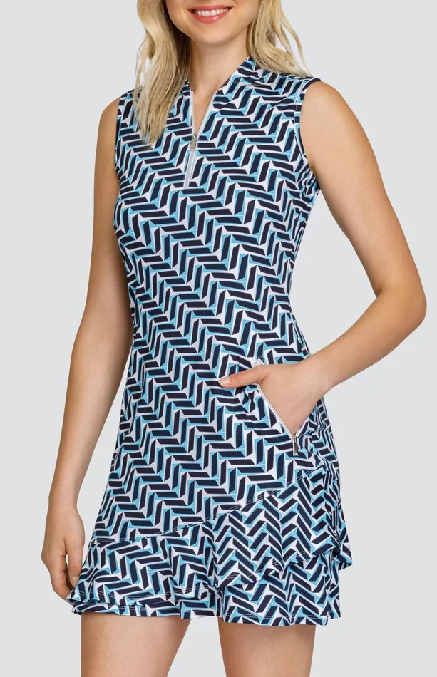 Women Sleeveless Tail Activewear Maryellen 365034 Dress 8211 Rhombus Realms