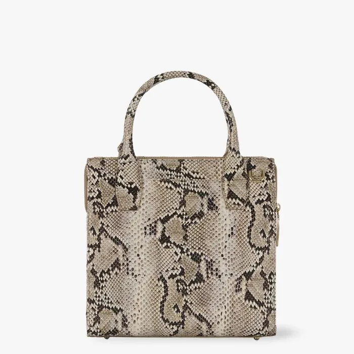 Women Small Caroline Beige Sandcastle Brahmin Satchels Chevron Women Small Caroline Beige Sandcastle Brahmin Satchels Chevron