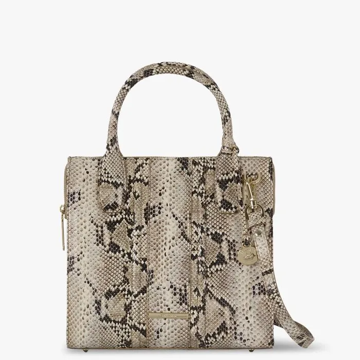 Women Small Caroline Beige Sandcastle Brahmin Satchels Chevron Women Small Caroline Beige Sandcastle Brahmin Satchels Chevron