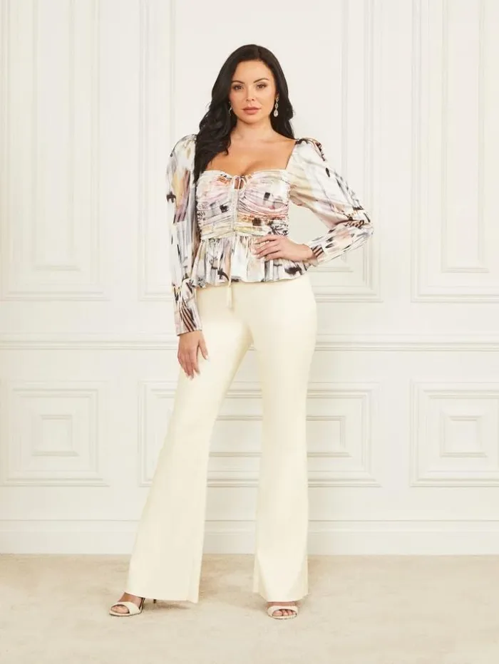 Women Speakeasy Top Spring Breeze Print Marciano Tops And Sweaters Women Speakeasy Top Spring Breeze Print Marciano Tops And Sweaters
