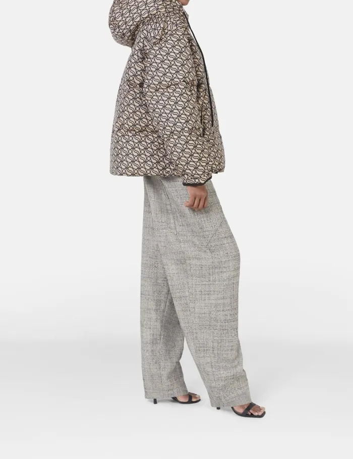 Women Stella McCartney Coats And Jackets SWave Short Puffer Coat Raffia Women Stella McCartney Coats And Jackets SWave Short Puffer Coat Raffia
