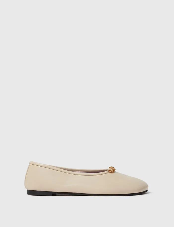 Women Stella McCartney Flats Ryder Ballet Flats Vanilla