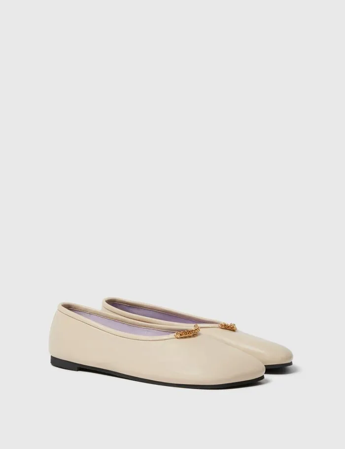 Women Stella McCartney Flats Ryder Ballet Flats Vanilla Women Stella McCartney Flats Ryder Ballet Flats Vanilla