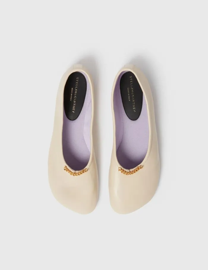 Women Stella McCartney Flats Ryder Ballet Flats Vanilla Women Stella McCartney Flats Ryder Ballet Flats Vanilla