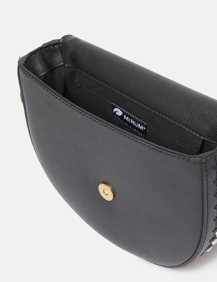 Women Stella McCartney Frayme Bag Frayme MIRUM Medium Flap Shoulder Bag Black Women Stella McCartney Frayme Bag Frayme MIRUM Medium Flap Shoulder Bag Black
