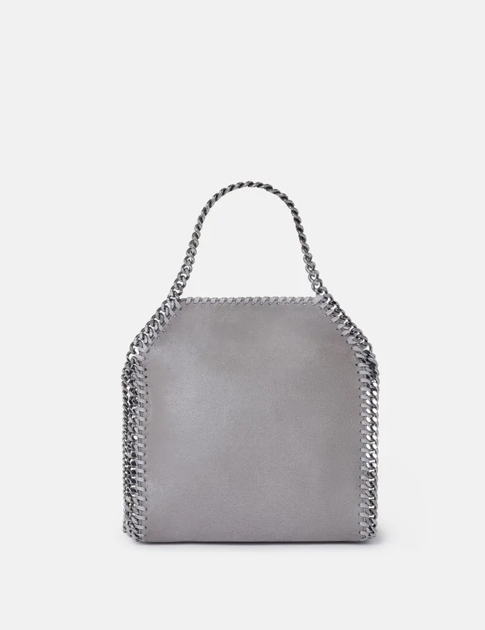 Women Stella McCartney Iconic Falabella Falabella Lips Mini Tote Bag Grey Women Stella McCartney Iconic Falabella Falabella Lips Mini Tote Bag Grey