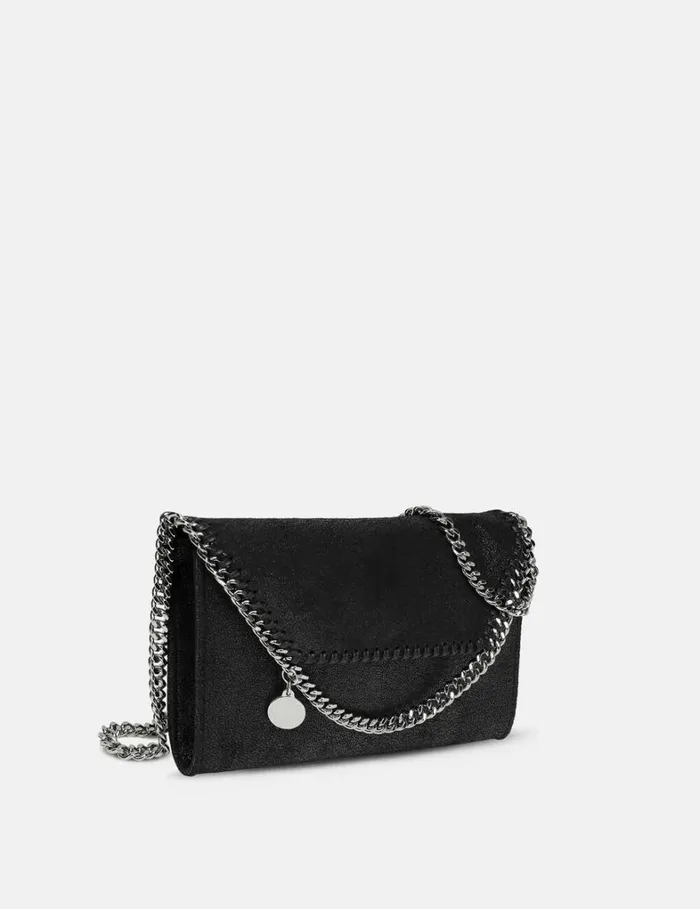 Women Stella McCartney Iconic Falabella Falabella Wallet Crossbody Bag Black Women Stella McCartney Iconic Falabella Falabella Wallet Crossbody Bag Black