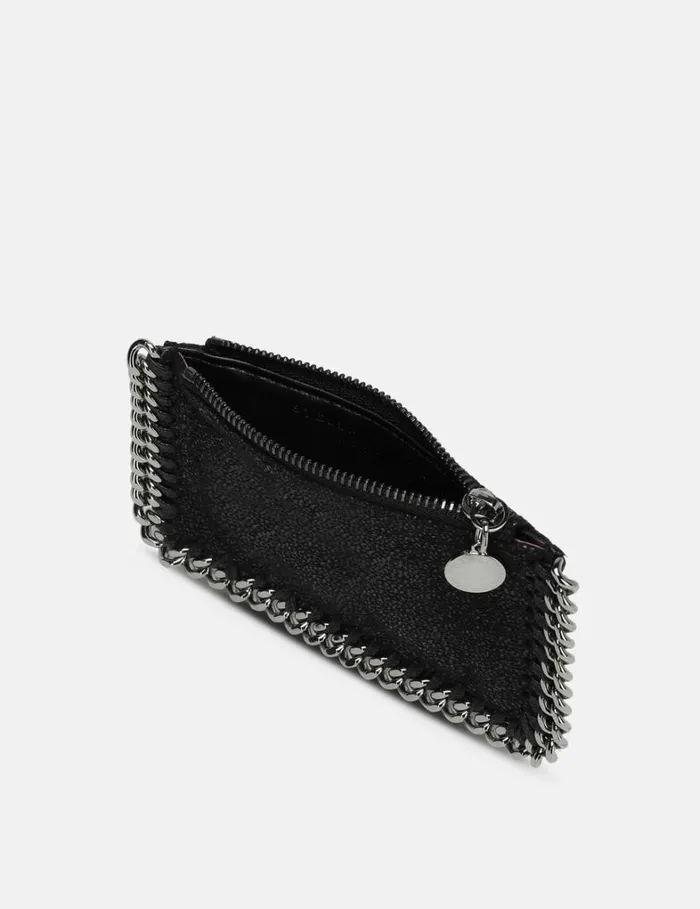 Women Stella McCartney Iconic Falabella Falabella Zipper Cardholder Black Women Stella McCartney Iconic Falabella Falabella Zipper Cardholder Black