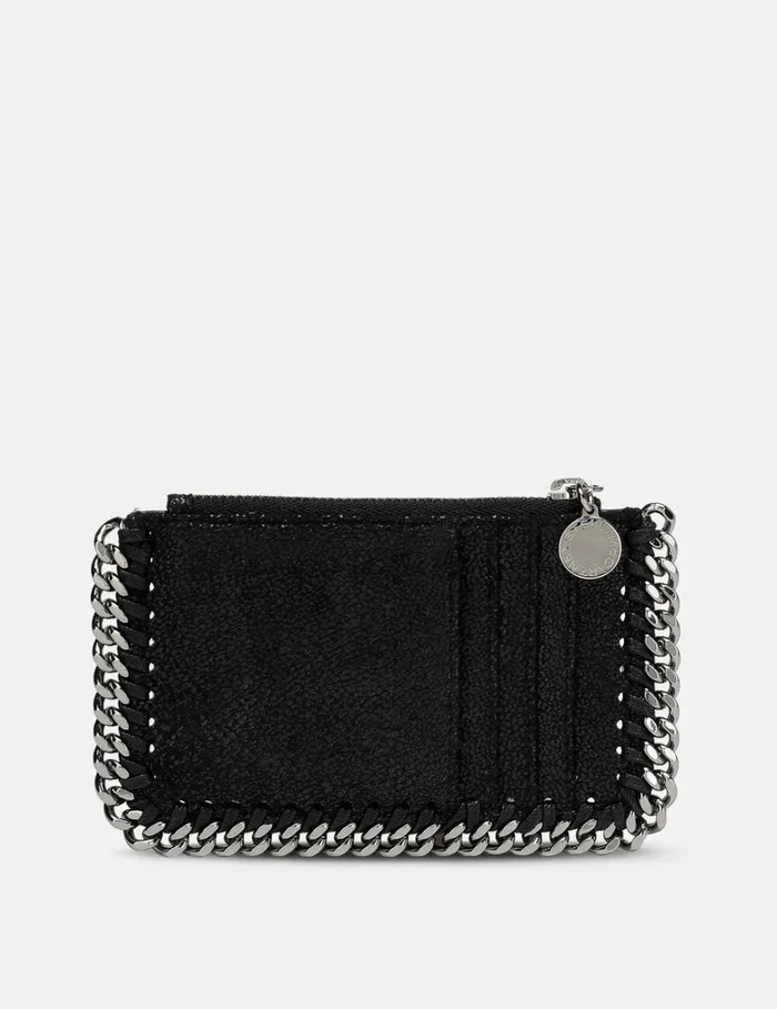 Women Stella McCartney Iconic Falabella Falabella Zipper Cardholder Black Women Stella McCartney Iconic Falabella Falabella Zipper Cardholder Black