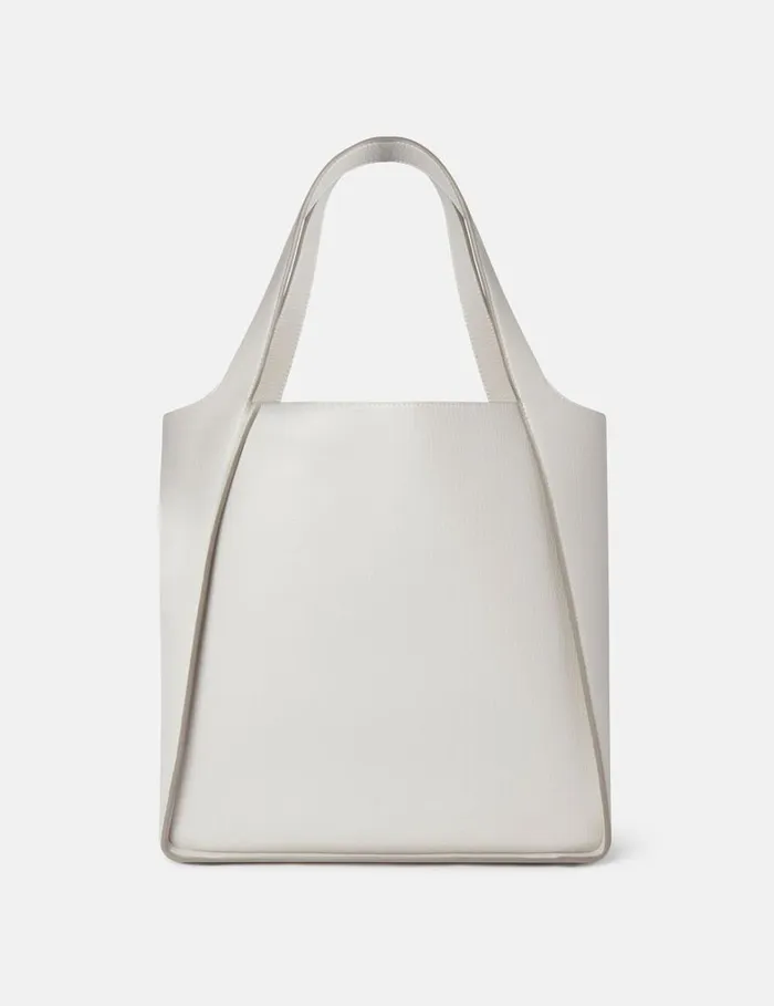 Women Stella McCartney Logo Bag Logo Tote Bag Fog Grey