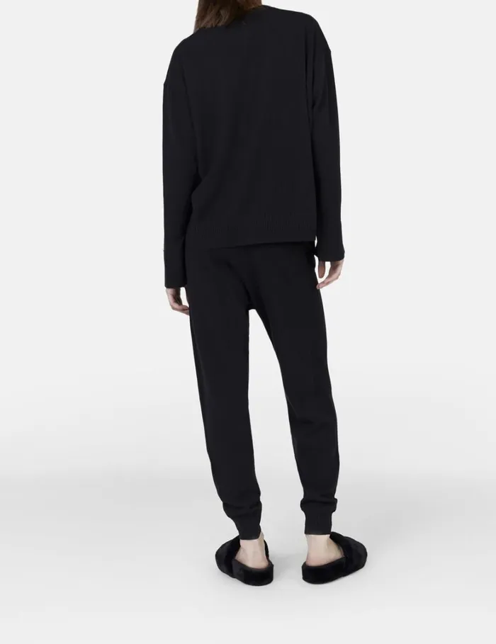 Women Stella McCartney Pants And Shorts MidRise Tapered Sweatpants Black Women Stella McCartney Pants And Shorts MidRise Tapered Sweatpants Black