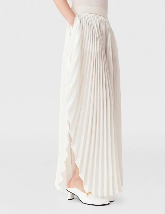 Women Stella McCartney Skirts Pleated MidRise Maxi Skirt Dusty Pink Women Stella McCartney Skirts Pleated MidRise Maxi Skirt Dusty Pink