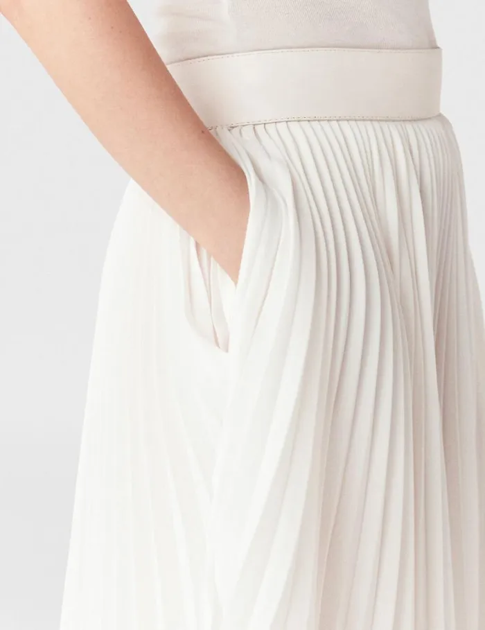 Women Stella McCartney Skirts Pleated MidRise Maxi Skirt Dusty Pink Women Stella McCartney Skirts Pleated MidRise Maxi Skirt Dusty Pink