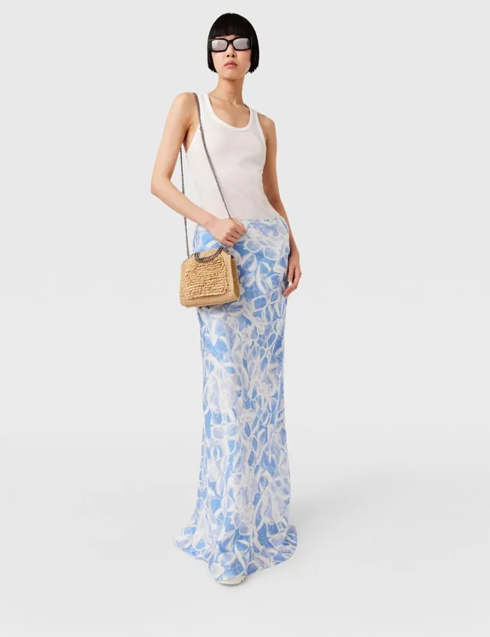 Women Stella McCartney Skirts Sunglasses Print Maxi Skirt Blue Women Stella McCartney Skirts Sunglasses Print Maxi Skirt Blue
