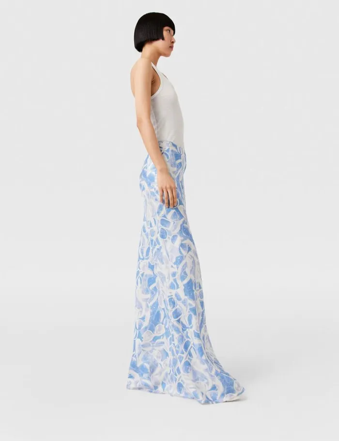 Women Stella McCartney Skirts Sunglasses Print Maxi Skirt Blue Women Stella McCartney Skirts Sunglasses Print Maxi Skirt Blue