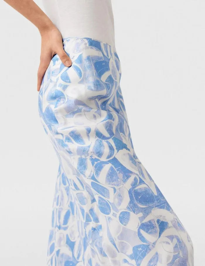 Women Stella McCartney Skirts Sunglasses Print Maxi Skirt Blue Women Stella McCartney Skirts Sunglasses Print Maxi Skirt Blue