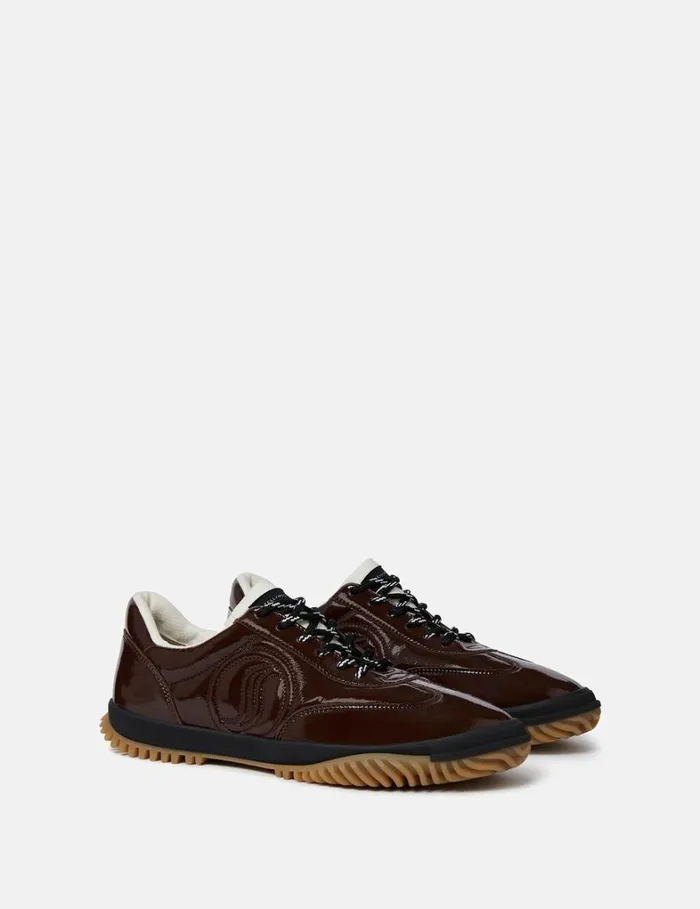 Women Stella McCartney Sneakers SWave Sport Paneled Sneakers Mocha Brown Women Stella McCartney Sneakers SWave Sport Paneled Sneakers Mocha Brown