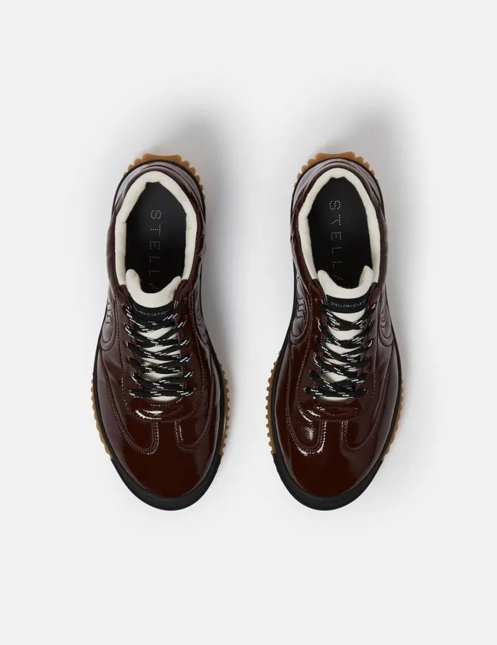 Women Stella McCartney Sneakers SWave Sport Paneled Sneakers Mocha Brown Women Stella McCartney Sneakers SWave Sport Paneled Sneakers Mocha Brown