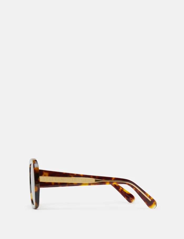 Women Stella McCartney Sunglasses Oversized Square Sunglasses Shiny Havana Women Stella McCartney Sunglasses Oversized Square Sunglasses Shiny Havana