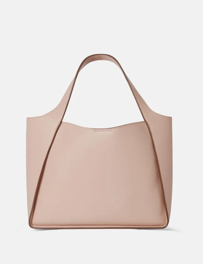 Women Stella McCartney TopHandle Bags Logo Crossbody Tote Bag Blush Women Stella McCartney TopHandle Bags Logo Crossbody Tote Bag Blush