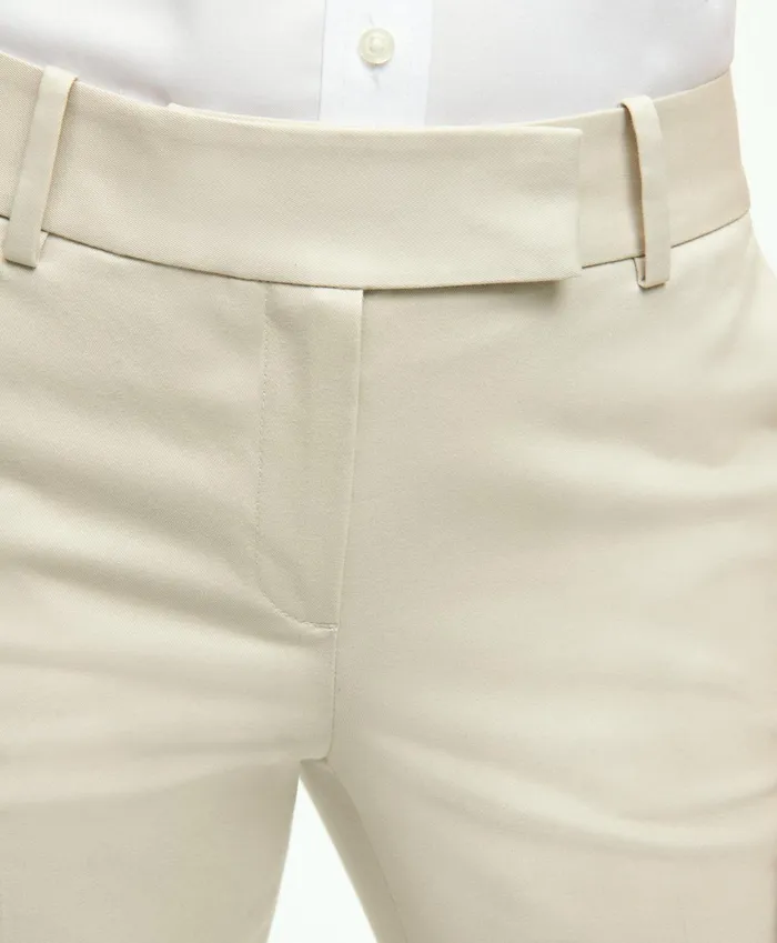 Women Stretch Cotton Advantage Chino Pants Stone Brooks Brothers Pants and Skirts