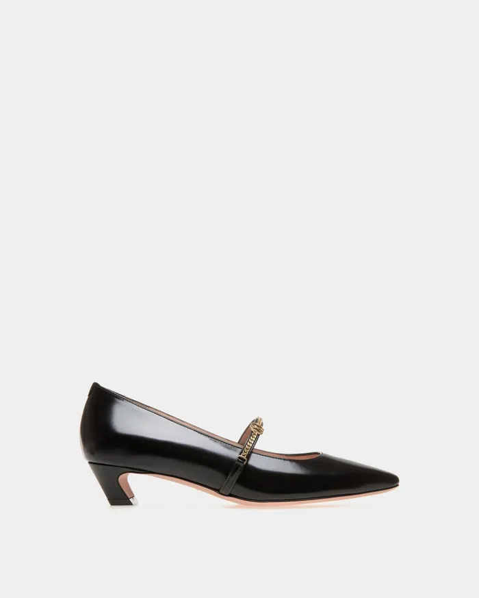 Women Sylt MaryJane Pump In Black Leather Bally Pumps