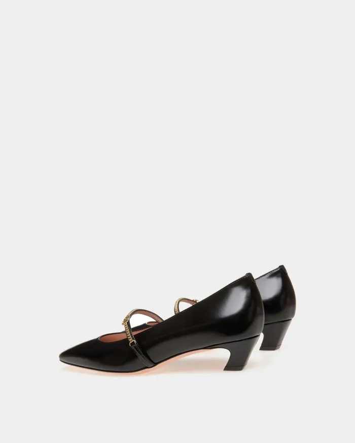 Women Sylt MaryJane Pump In Black Leather Bally Pumps