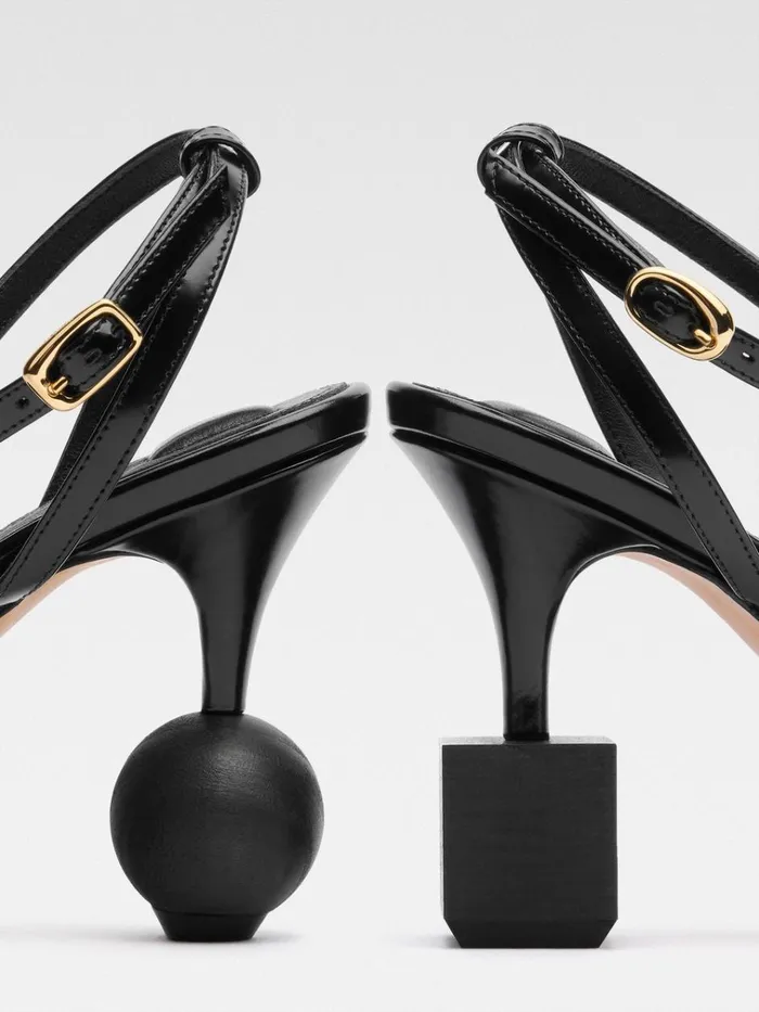 Women The Bisou Sandals Black JACQUEMUS Shoes Women The Bisou Sandals Black JACQUEMUS Shoes