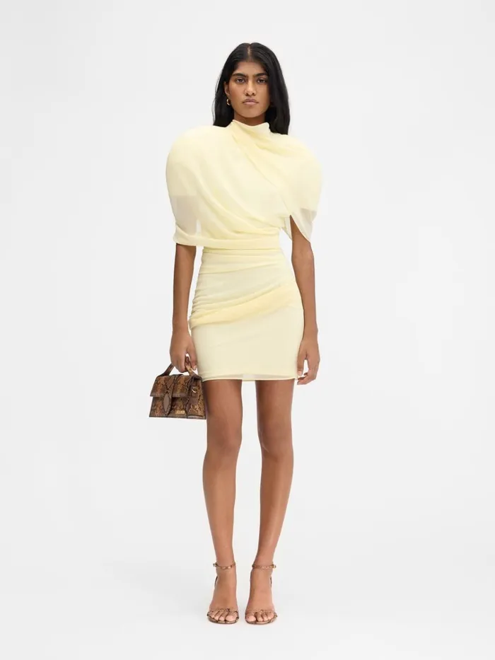 Women The Castagna Dress Pale Yellow 2 JACQUEMUS Dresses and Skirts
