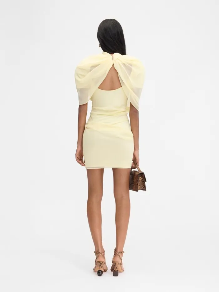 Women The Castagna Dress Pale Yellow 2 JACQUEMUS Dresses and Skirts Women The Castagna Dress Pale Yellow 2 JACQUEMUS Dresses and Skirts