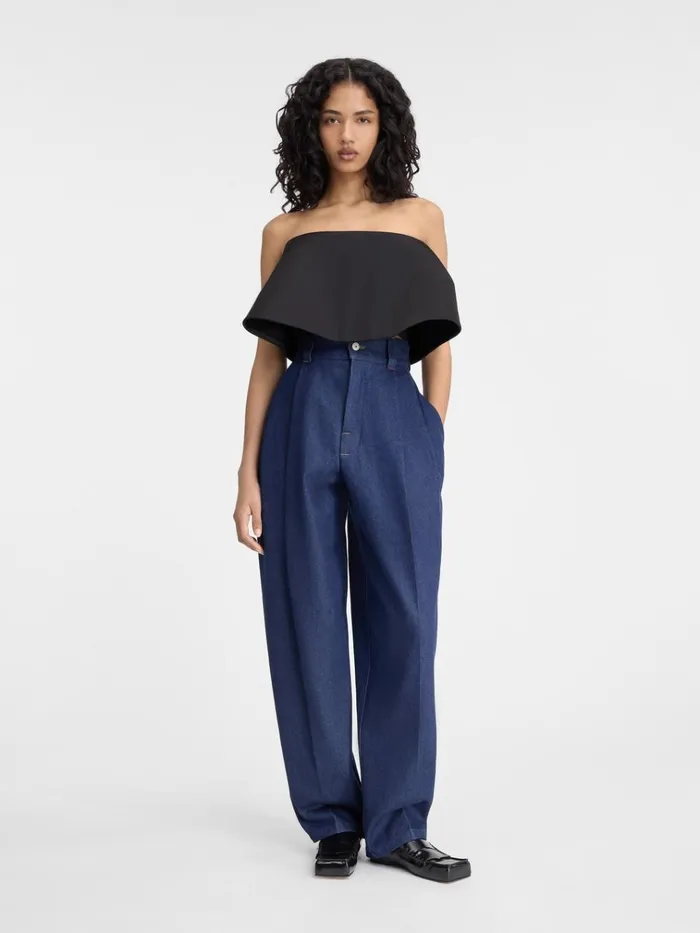 Women The Curzio DeNmes Denim Pants Navy JACQUEMUS Denim