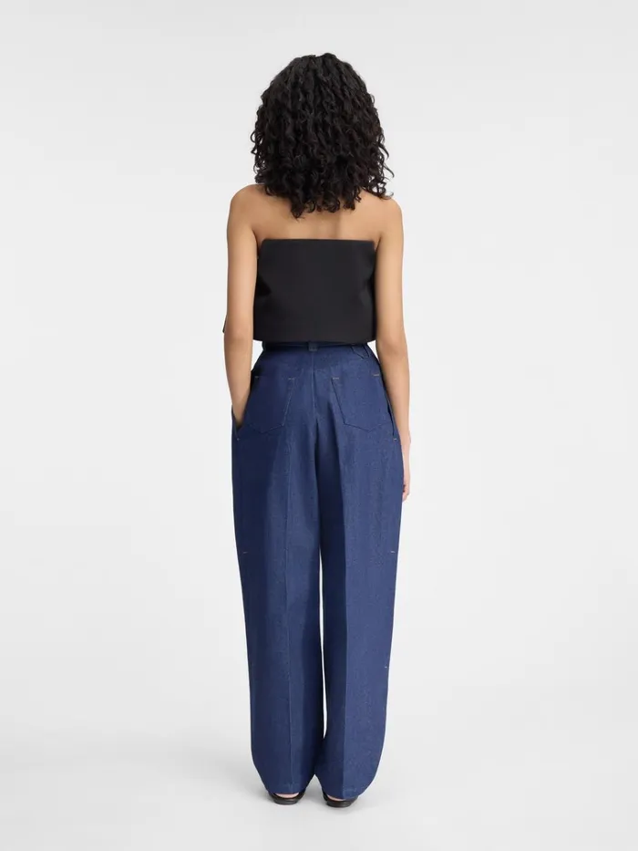 Women The Curzio DeNmes Denim Pants Navy JACQUEMUS Denim Women The Curzio DeNmes Denim Pants Navy JACQUEMUS Denim