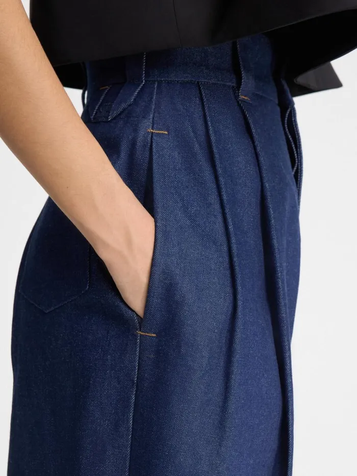 Women The Curzio DeNmes Denim Pants Navy JACQUEMUS Denim Women The Curzio DeNmes Denim Pants Navy JACQUEMUS Denim