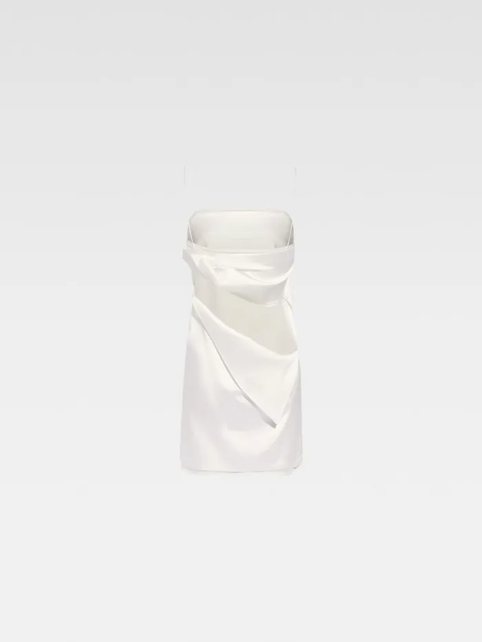 Women The Elica Dress White JACQUEMUS Dresses and Skirts Women The Elica Dress White JACQUEMUS Dresses and Skirts