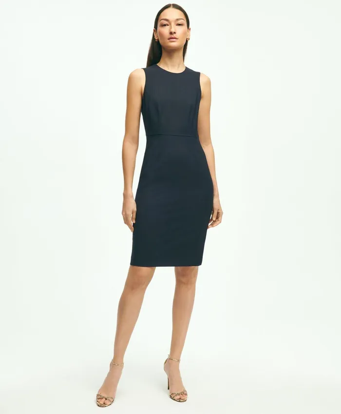 Women The Essential Brooks Brothers Stretch Wool Sheath Dress Navy Brooks Brothers Dresses Women The Essential Brooks Brothers Stretch Wool Sheath Dress Navy Brooks Brothers Dresses