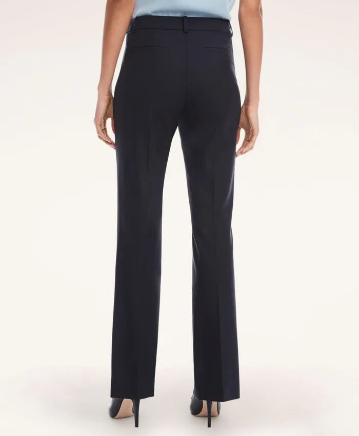 Women The Essential Brooks Brothers Stretch Wool Trousers Navy Brooks Brothers Pants and Skirts