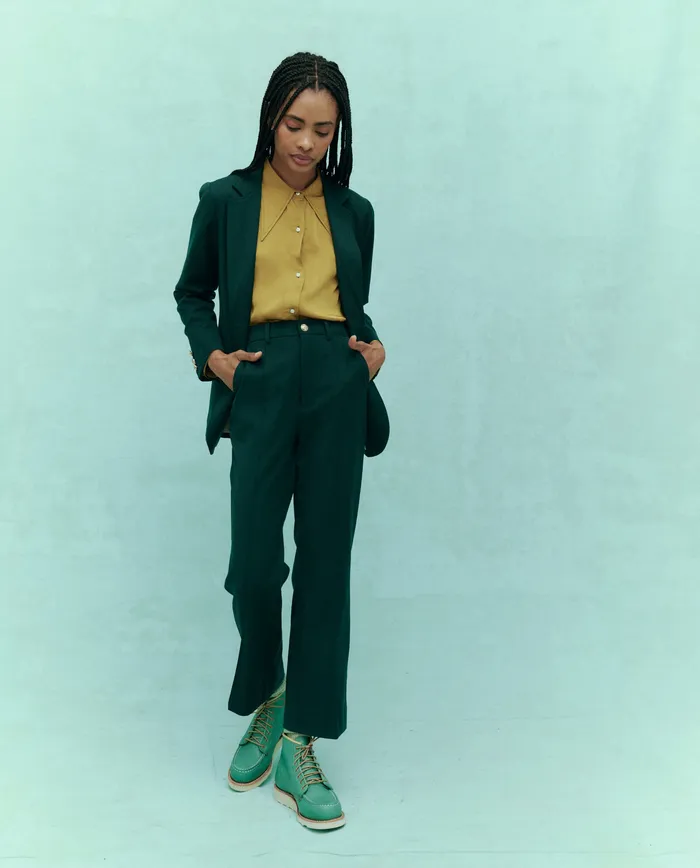 Women The Great The Prim Trouser Winter Pine Pants Women The Great The Prim Trouser Winter Pine Pants