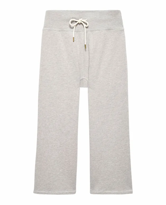 Women The Great The Relay Sweatpant Solid Lofty Heather Grey Sweatpants
