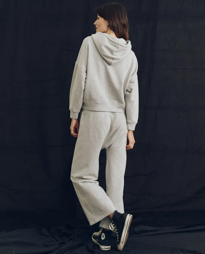 Women The Great The Relay Sweatpant Solid Lofty Heather Grey Sweatpants
