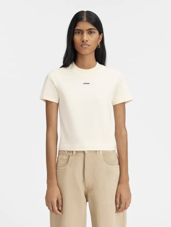 Women The Gros Grain Tshirt Light Beige JACQUEMUS Tshirts