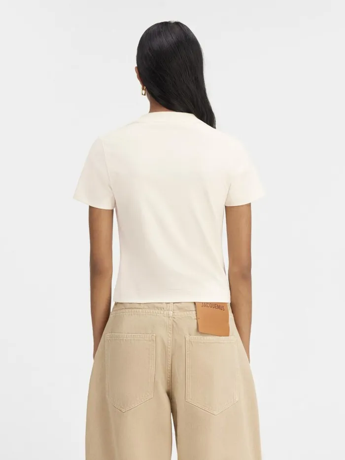 Women The Gros Grain Tshirt Light Beige JACQUEMUS Tshirts Women The Gros Grain Tshirt Light Beige JACQUEMUS Tshirts